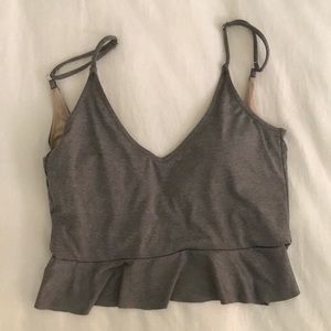 Kortni Jeane Scoop Back gray too, size small